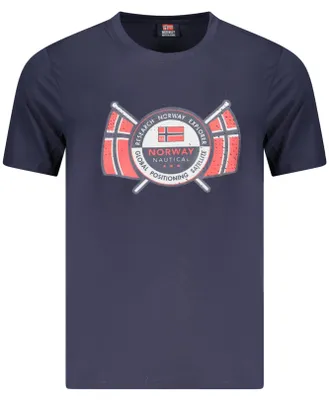 Immagine prodotto di Norwegen 1963 Herren Kurzarm T-Shirt Blau