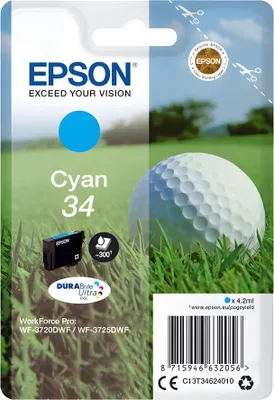 Obrázok produktu pre C13T34624010 EPSON WF Tinte cyan ST 300