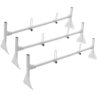 Produktbild von Dachleiterträger Relingträger Set - Verstellbar 1430-1560 mm Länge, 200-215 mm Höhe, 340 kg Kapazität - Lkw Gepäckträger Racks aus Aluminiumlegierung - Rost- und Korrosionsschutz - Dachträger