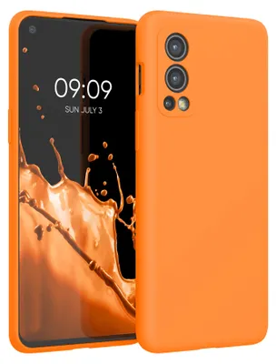 Produktbild von kwmobile Handyhülle für OnePlus Nord 2 5G Hülle - Case Silikon - Kabelloses Laden - Schutzhülle Cover in Fruity Orange