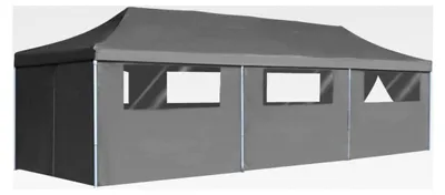 Produktbild von Faltzelt Partyzelt Pop-Up mit 8 Seitenwänden 870x291x315 cm Anthrazit