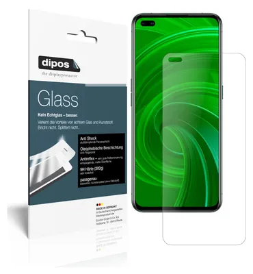 Obrázek produktu pro 2x ochranná fólie pro Oppo Realme X50m 5G matná - anti-shock 9H fólie dipos Glass plastové sklo