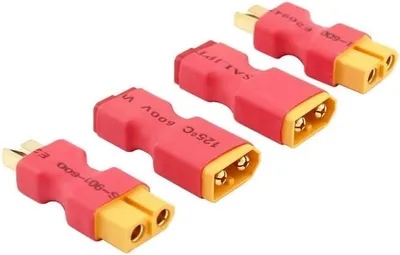 Obrázok produktu pre Adaptér XT60 na T-Plug Deans 2 páry | Bezdrôtové pripojenie pre RC drony a hobby | Univerzálna kompatibilita | Odolné materiály