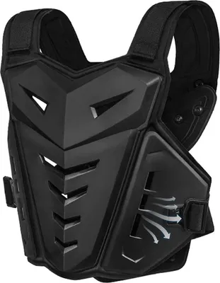 Produktbild von Protektorenweste für Männer, einstellbare Protektorenjacke mit Stoßdämpfer-Brustschutz, Motocross & Mountain Bike Off-Road Ausrüstung