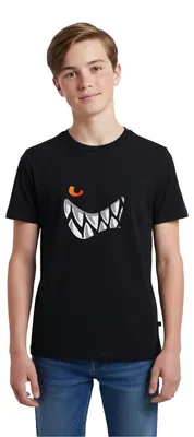 Produktbild von Spreadshirt Die Wilden Kerle Grinsen Teenager Premium T-Shirt, 146/152 (10 Jahre), Schwarz