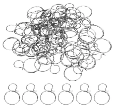 Kronleuchter-Verbindungsstifte, Edelstahl, 50 Stück, silber