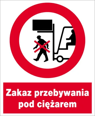 Obrázek produktu pro Zákaz pobytu pod hmotností - PVC deska 225X275 ZNAČKA BOZP
