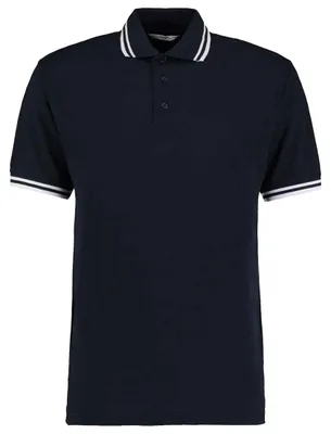 Imagen del producto de Kustom Kit - Camiseta polo Superlavado a 60°C para hombre, modelo LT5245 (Talla S) (Azul marino/Blanco)