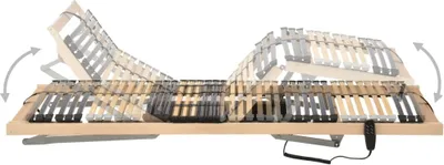 Produktbild von vidaXL Elektrický lamelový rám so 42 lamelami 7 zón 90x200 cm