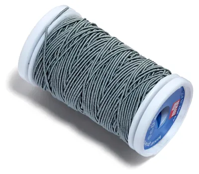 Produktbild von Elastic-Nähfaden 0,5 mm hellgrau, Grau