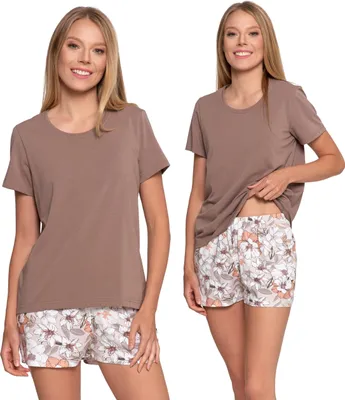Produktbild von Damen Schlafanzug Zweiteilig Moraj Kurzarm Hose Shorts Bequem L