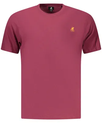Produktbild von Trendiges Herren T-Shirt in Rot mit Logo-Druck und Rundhalsausschnitt