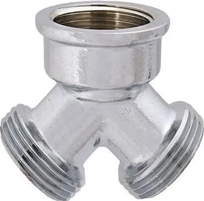 Immagine prodotto di Js Ms-Y-Verteilerstueck Dn20,3/4" 2Xag,1Xig,Messing Verchromt