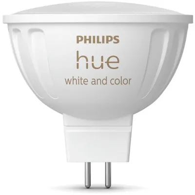 Productafbeelding van Connected bulb - PHILIPS HUE - MR16 - White and colored light - Bluetooth compatible - Works with App and voice