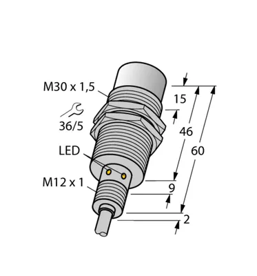 Immagine prodotto di Turck 1634821-NI30U-EM30WD-AP6X, sensore induttivo per l'industria alimentare
