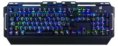 Produktbild von Conceptronic KRONIC, Kabelgebunden, USB, Mechanischer Switch, QWERTY, RGB-LED, Schwarz