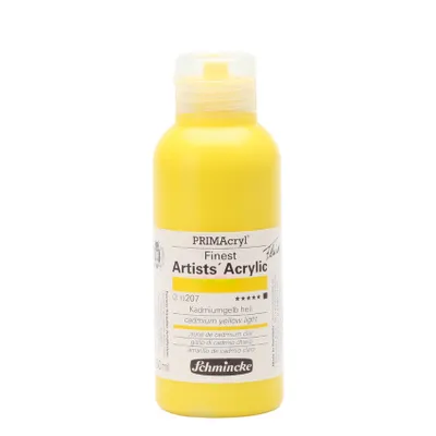 Produktbild von Schmincke 250ml PRIMAcryl Kadmiumgelb hell Acryl 13 207 027 fluid