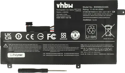 Produktbild von vhbw Akku kompatibel mit Lenovo IdeaPad 520s-14IKB-80X200BJGE, 520s-14IKB-80X2006FGE, 520s-14IKB-80X2006DGE Notebook (3900 mAh, 11,4 V, Li-Polymer)