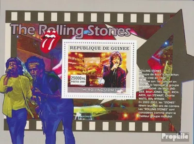 Produktbild von Briefmarken Guinea 2007 Mi Block 1308 (kompl. Ausgabe) postfrisch Die Rolling Stones