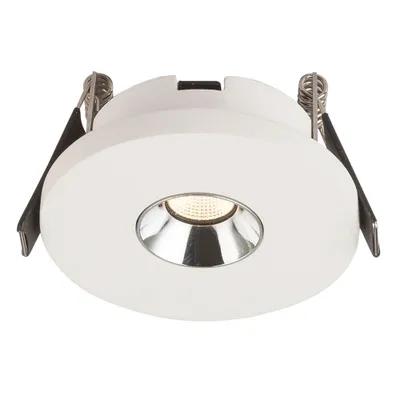 Produktbild von LED Einbaustrahler, Gips weiß, Chrom, D 9 cm