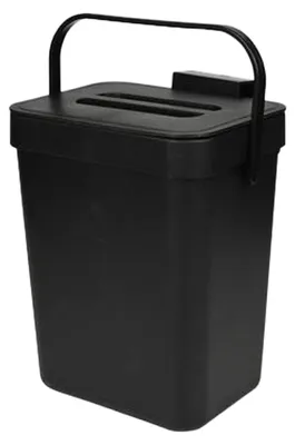 Produktbild von Benson GFT-Eimer - schwarz - 3L - abschliesbar - 16 x 13 x 21 cm