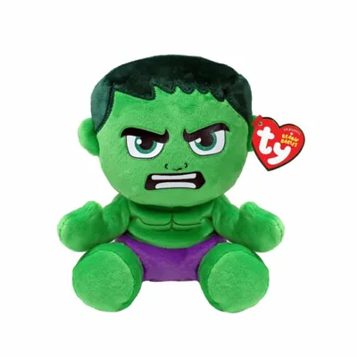 Immagine prodotto di Ty 44004 - Marvel Hulk - Figura di peluche morbida - 15 cm