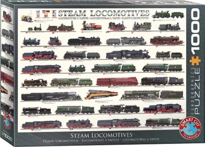 Produktbild von Eurographics Steam Locomotives, 1000 Stück(e), Fahrzeuge