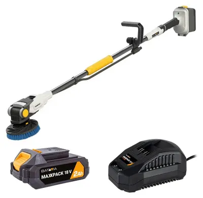 Image de Brosse motorisée sans fil - Twin Brush 18V Brushless - Batterie 2,0 Ah + chargeur