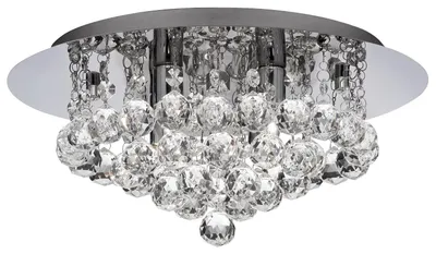 Produktbild von Deckenleuchte, Chrom, Kristall, Glas Kugel, 35 cm