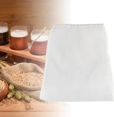 Image de 100 Mesh Food Grade Wine Filter Bag Reuseable Home Brew Beer Making(28*45cm)