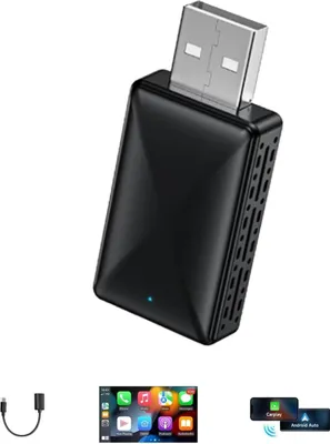 Produktbild von CarPlay & Android Auto Box – Drahtloser Autoadapter, Plug & Play, Original USB Upgrade