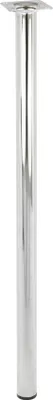 Produktbild von WAGNER Möbelbein CLASSIC RETRO - Ø 30 x 600 mm, Anschraubplatte 60 x 60 mm, Innengewinde Ø 10 mm, Stahl verchromt - 12156001