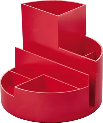 Immagine prodotto di Portamatite MAUL Scatola rotonda in plastica riciclata 14 x 14 x 12,5 cm rosso
