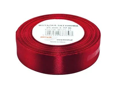 Produktbild von Wstążka satynowa bordowa 25mmx32m