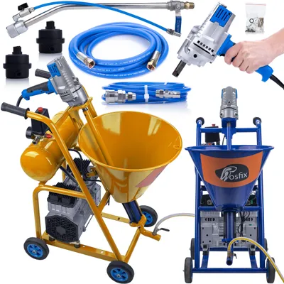 Productafbeelding van Pleisterspuitmachine Blue Dragon BD41 – 15 L/Min, 20 MPA | 4100W, Mixerfunctie | Mobiel, Max 1mm Deeltjes