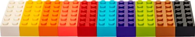 Zdjęcie produktu dla Klocki LEGO® wysokie kamienie kolorowe mieszane NOWO??! Ilo?? 100