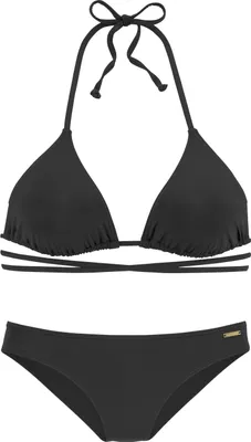 Produktbild von Bruno Banani Triangel-Bikini schwarz Größe 34 Cup C/D