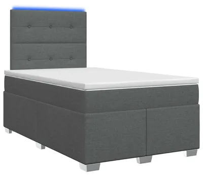 Immagine prodotto di Letto a molle con materasso grigio scuro 120 x 190 cm in tessuto
