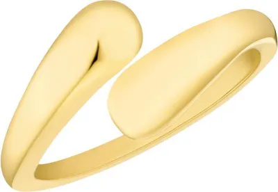 Produktbild von Offener s.Oliver Damenring aus Edelstahl, IP Gold