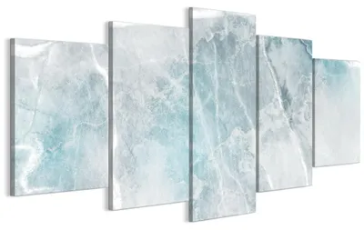 Produktbild von LUMASOUL Wandbilder Wohnzimmer 5-teilig Leinwandbild Steinoptik 100x50 cmMehrteilige Wanddeko für Schlafzimmer Flur Büro