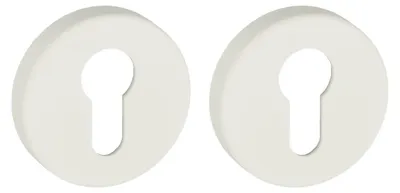 Produktbild von 306.23PB HEWI Schlüsselrosettenpaar matt PZ (Oberfläche: Polyamid Reinweiß) Oberfläche: Polyamid Reinweiß