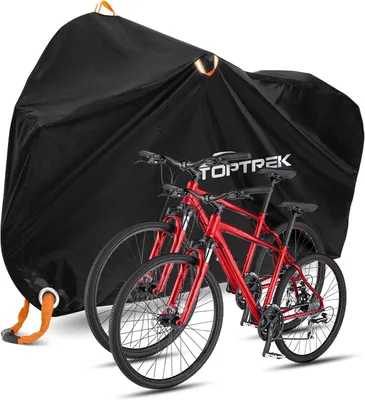 Produktbild von Fahrradabdeckung für 2 Fahrräder, Wasserdicht, 210D Oxford Stoff, 210 x 110 x 95 cm, Mit Tasche