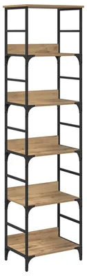 Obrázek produktu pro Dubová knihovna Artisan 50 x 33 x 188,5 cm materiál na bázi dřeva
