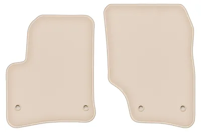Produktbild von DURBAN Beige Velours-Fußmatten vorne für Volkswagen Touareg I SUV (2002-2010)