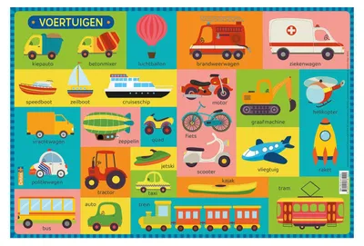 Produktbild von polster Fahrzeuge junior 47,5 x 32 cm PVC