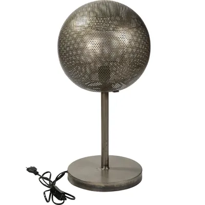 Image de Moonlight lampe de table en fer perforé