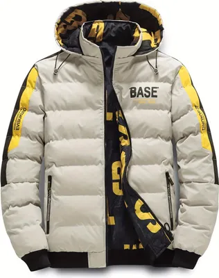 Produktbild von ASKSA Herren Winterjacke Warme Outdoorjacke Sportlicher Gepolstert Verdickte Daunenjacke Doppelseitige Abnehmbare Kappe Jacke,Khaki,L