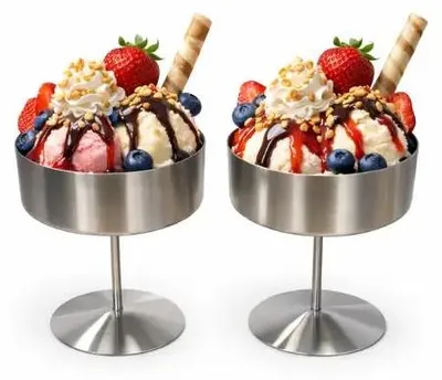 Produktbild von Aura 2-teilige Edelstahl Dessertschalen 400 ml