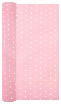 Produktbild von Tischläufer, Tischband Airlaid Mini Dots Punkte Rosa 490 x 40 cm cm Rollenware für den gedeckten Tisch, Anlass, Party, Feier, Geburtstag, Hochzeit, Taufe, Kommunion, Weihnachten, Ostern