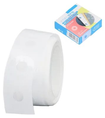 Image de Autocollants de renforcement pour perforatrice, fabrication artisanale, PVC étanche, utilisation simple, étiquettes de renforcement transparentes